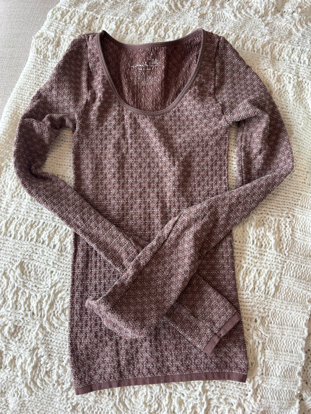 Lightweight Heathered Mauve Top